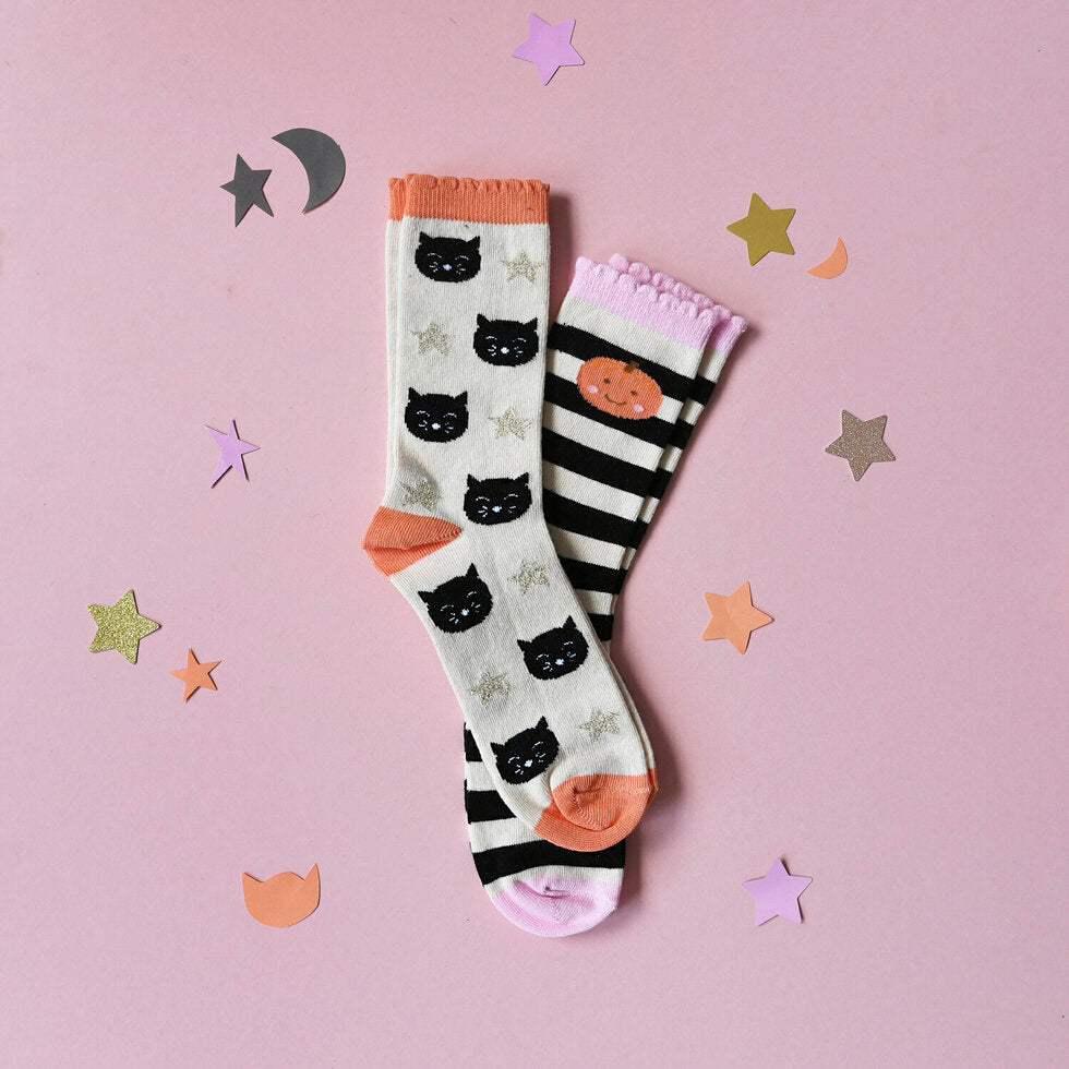 Rockahula Kids Spooky Halloween 2 Pack Socks 9-12 Jnr