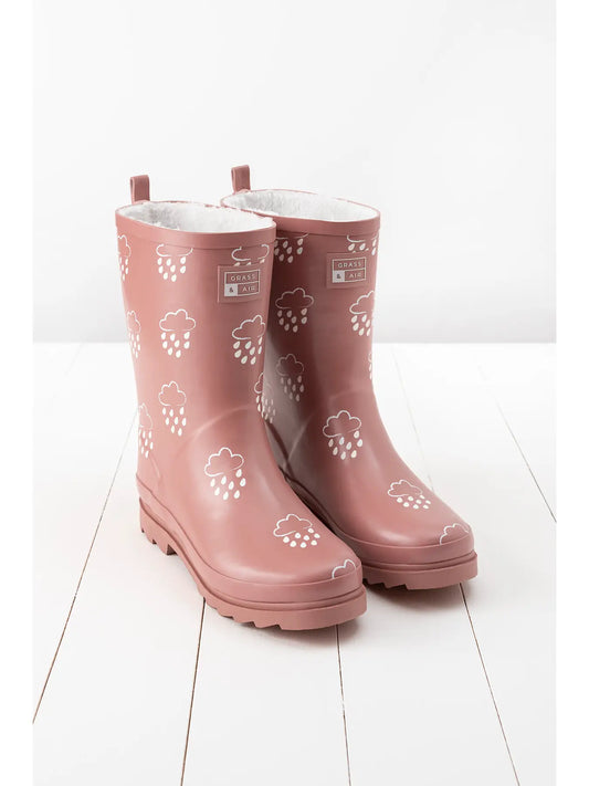 GRASS & AIR Rose Adult Colour-Changing Winter Wellies