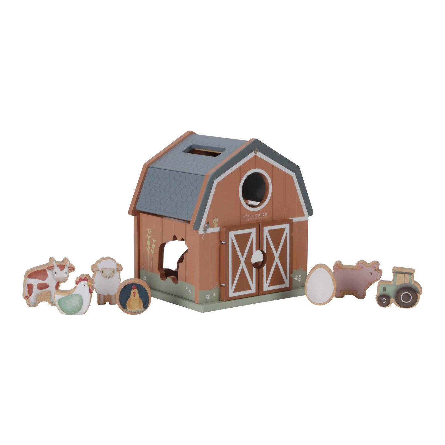 Little Dutch Wooden Shape Sorter - Little Farm