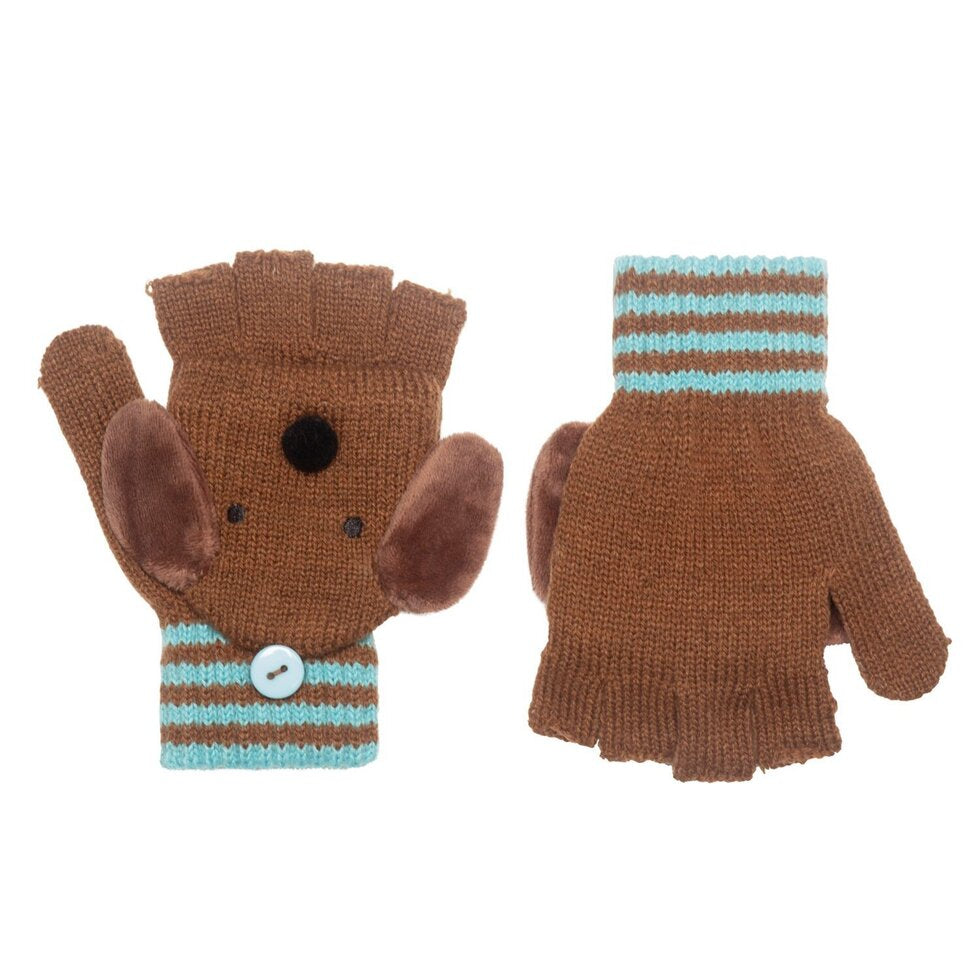 Rockahula Kids Morris Sausage Dog Knitted Gloves 3-6 Years