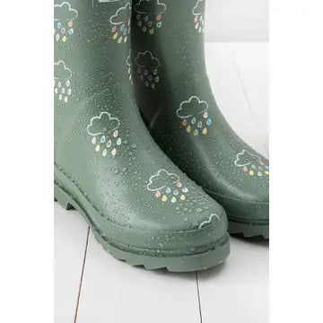 Khaki Adult Colour-Changing Winter Wellies