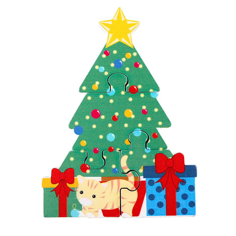 New! Christmas Tree Wooden Puzzle