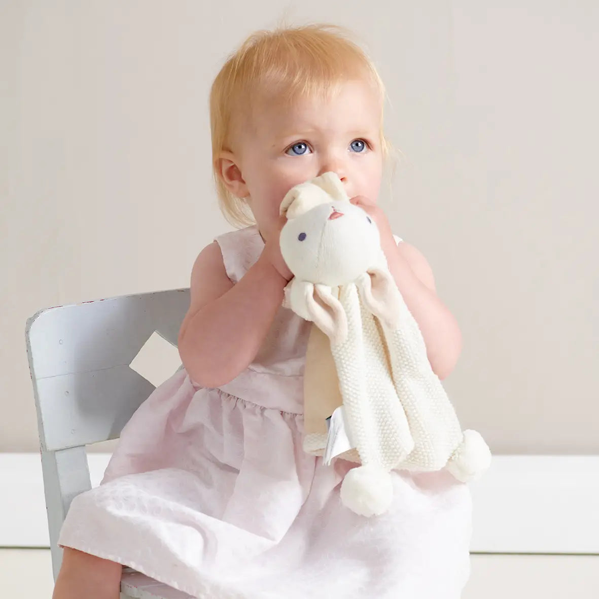 Threadbare Designs UK Baby Threads Bunny Cream Gift Set