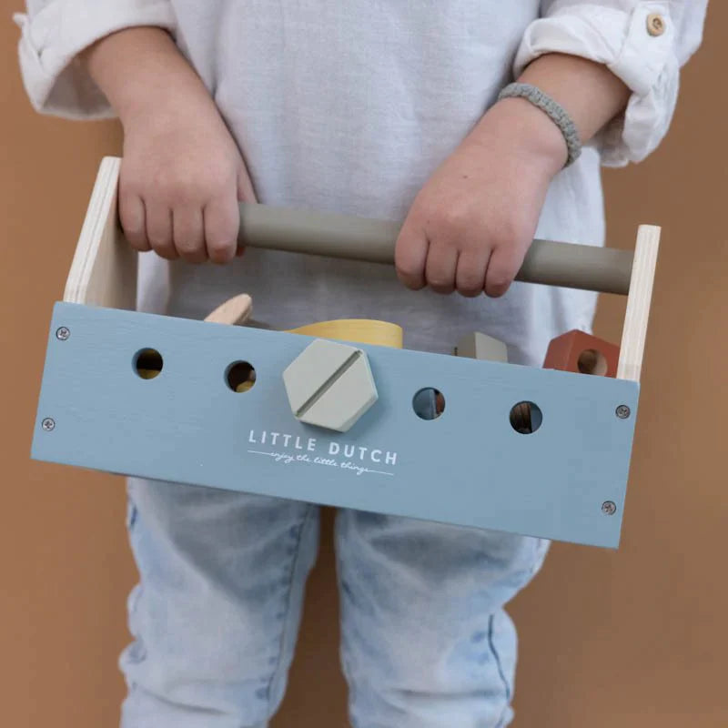 Little Dutch Wooden Toolbox - Blue