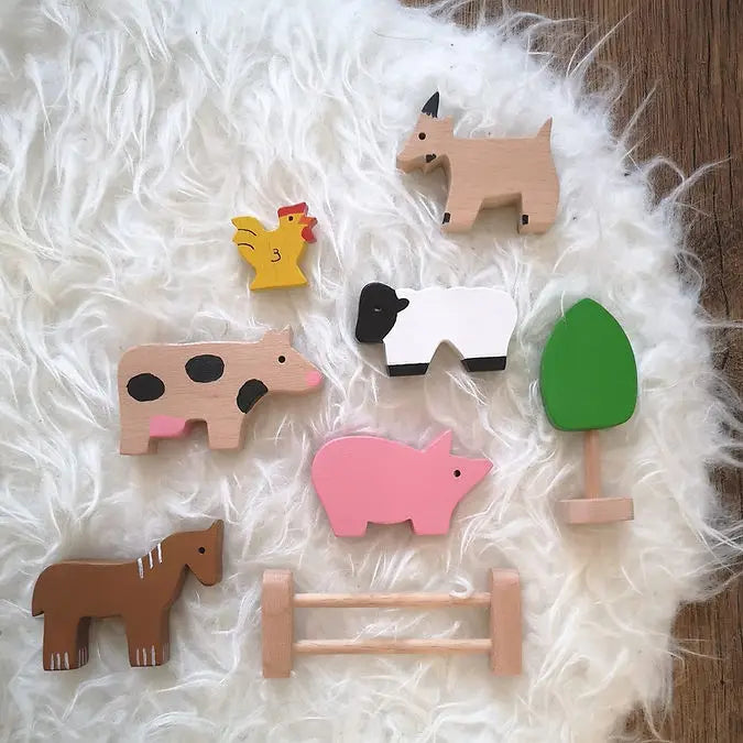 Little Stories On the Farm Wooden Toy Set