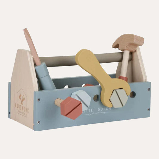 Little Dutch Wooden Toolbox - Blue