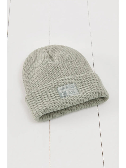 GRASS & AIR Geo Thermal Grey Beanie