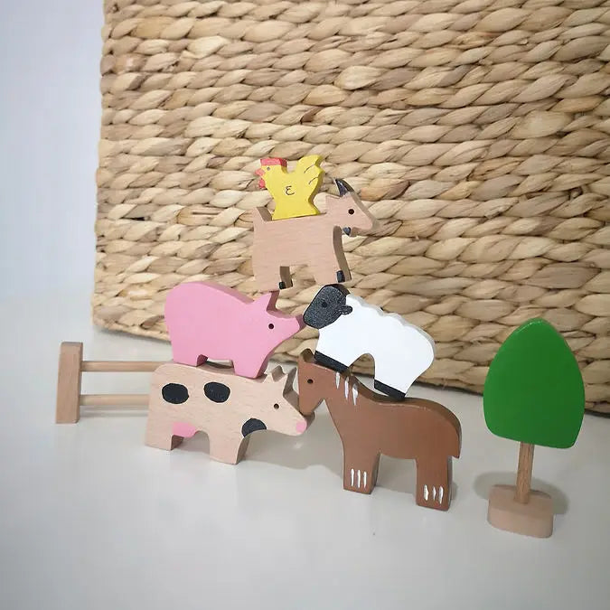 Little Stories On the Farm Wooden Toy Set