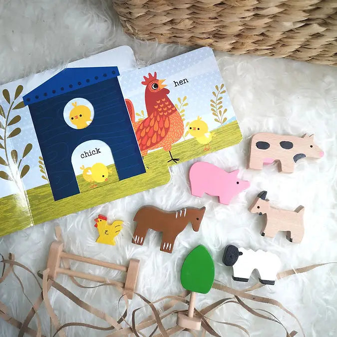 Little Stories On the Farm Wooden Toy Set