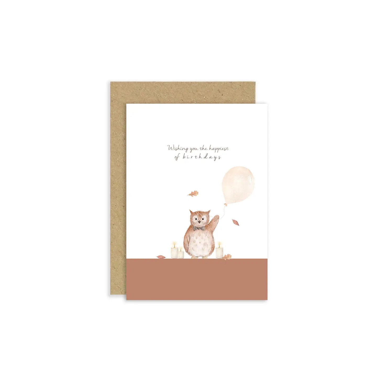 Owl Birthday Card | Fall Card | Autumn Birthday Card