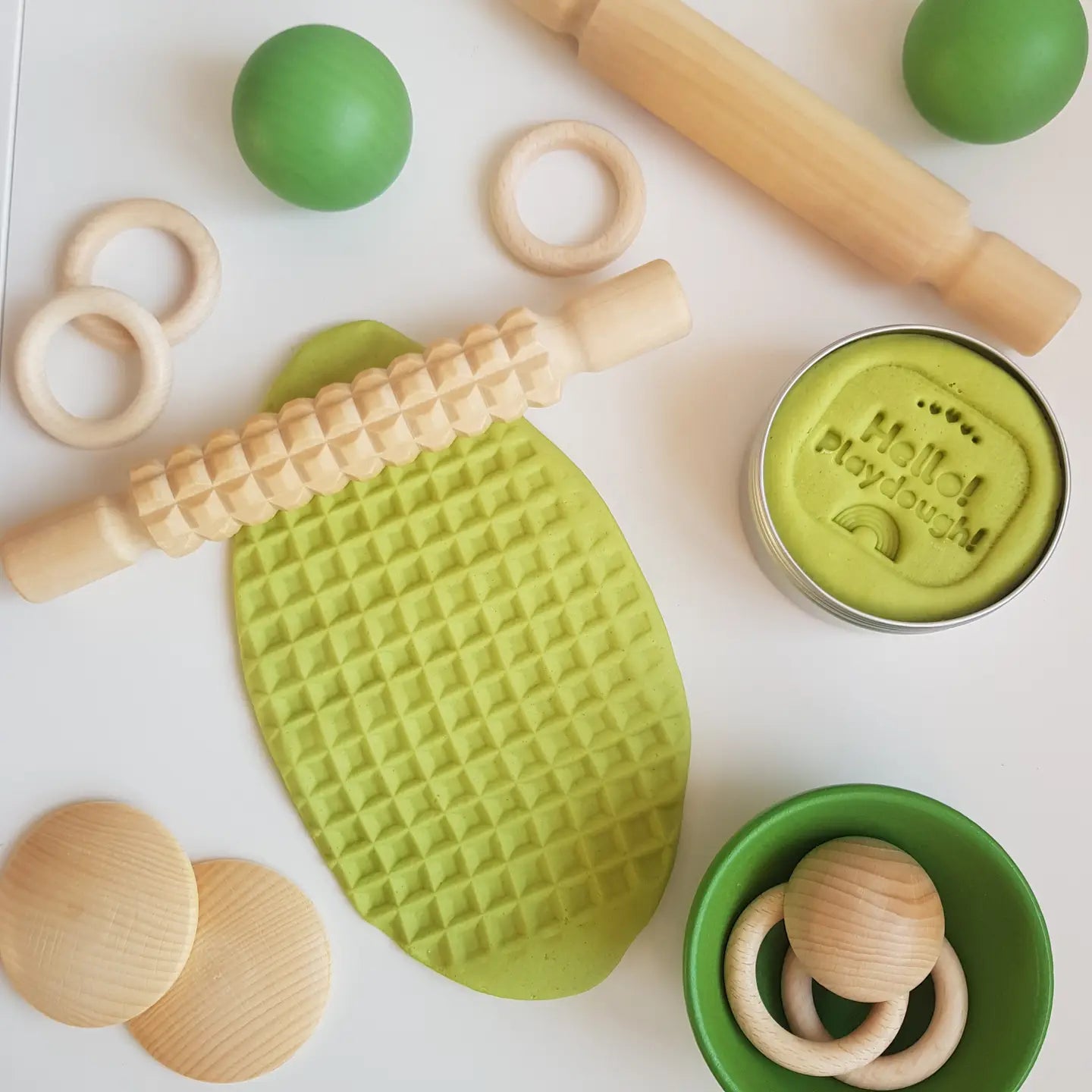 HELLO! PLAYDOUGH! - Green Apple Playdough