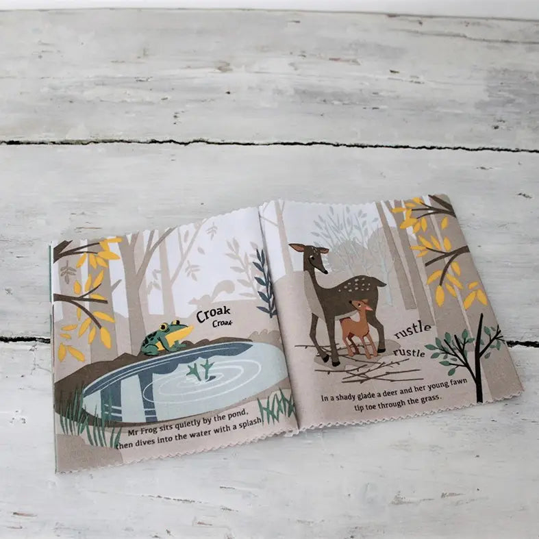 Threadbear Designs UK Woodland Hush Rag Book