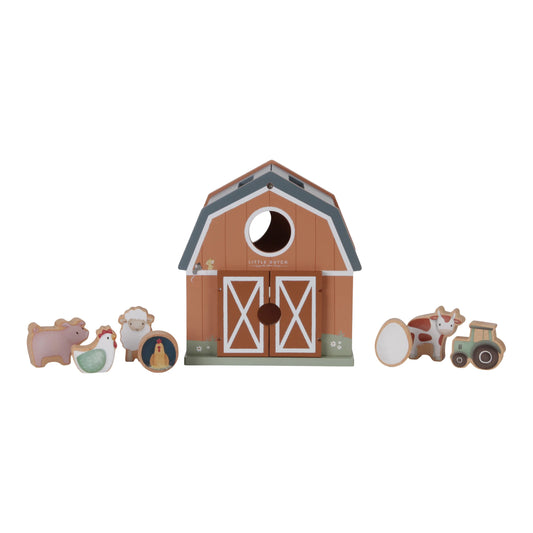 Little Dutch Wooden Shape Sorter - Little Farm