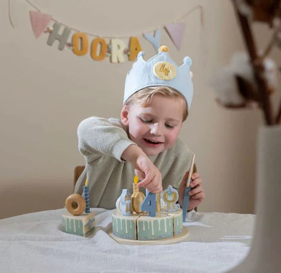 Little Dutch Birthday Crown with Numbers - Blue