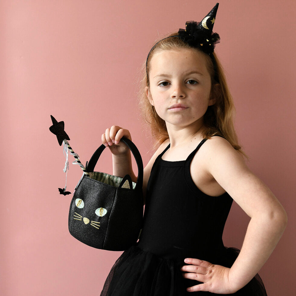 Rockahula Kids Black Cat Bucket Bag