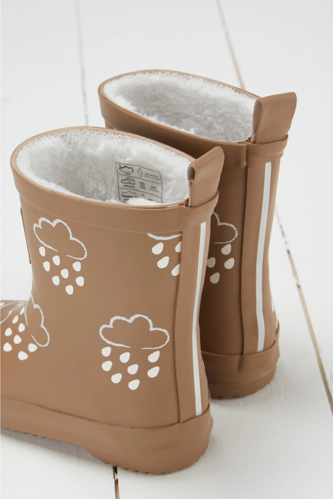 GRASS & AIR Colour Changing Wellies - Fudge