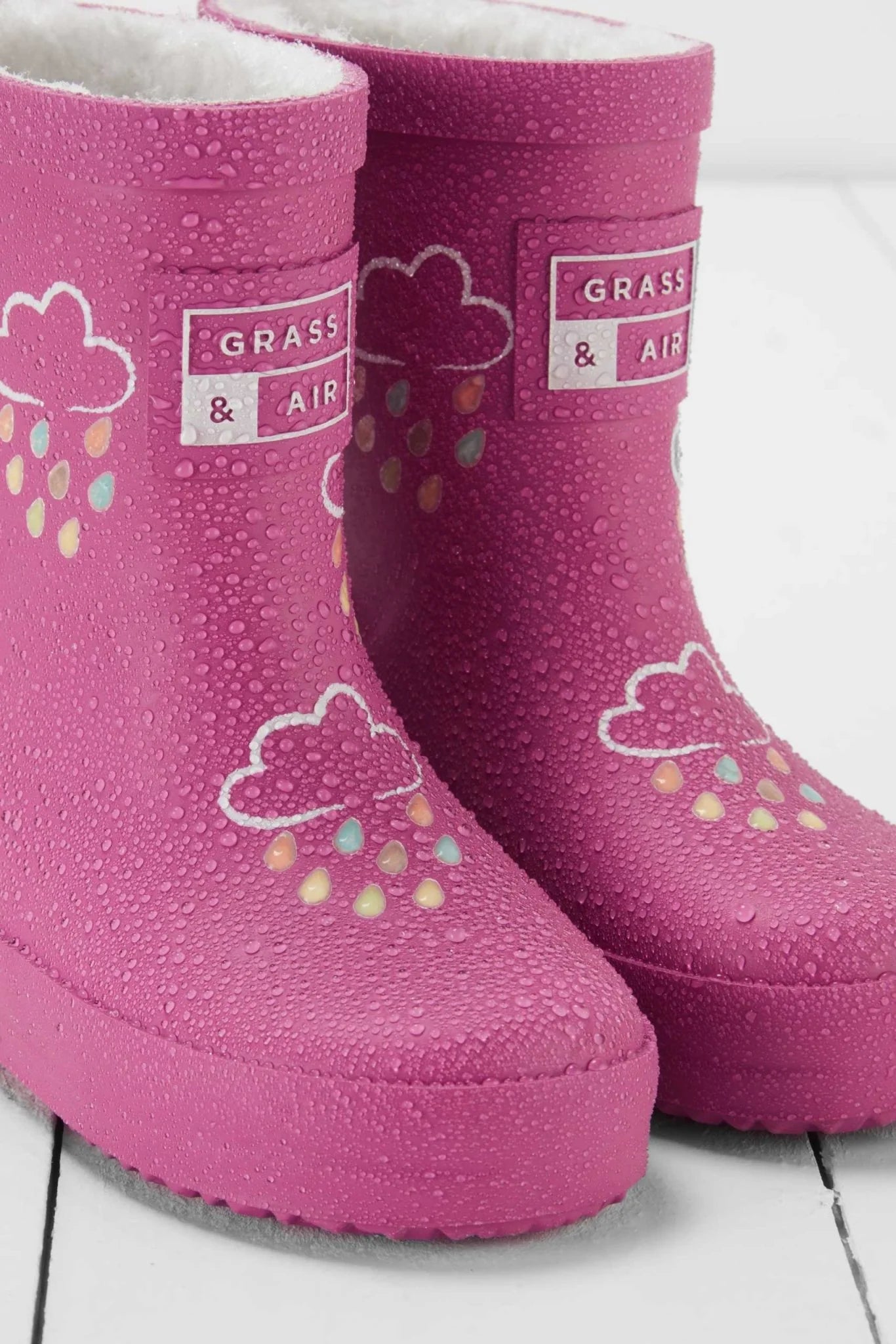 GRASS & AIR Colour Changing Wellies - Orchid Pink