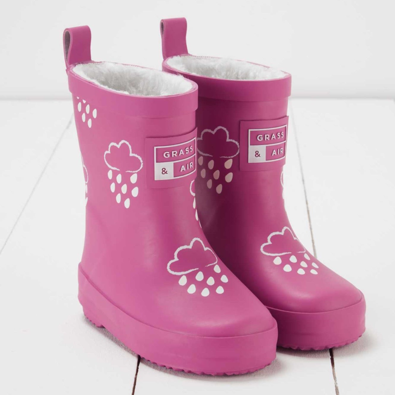 GRASS & AIR Colour Changing Wellies - Orchid Pink