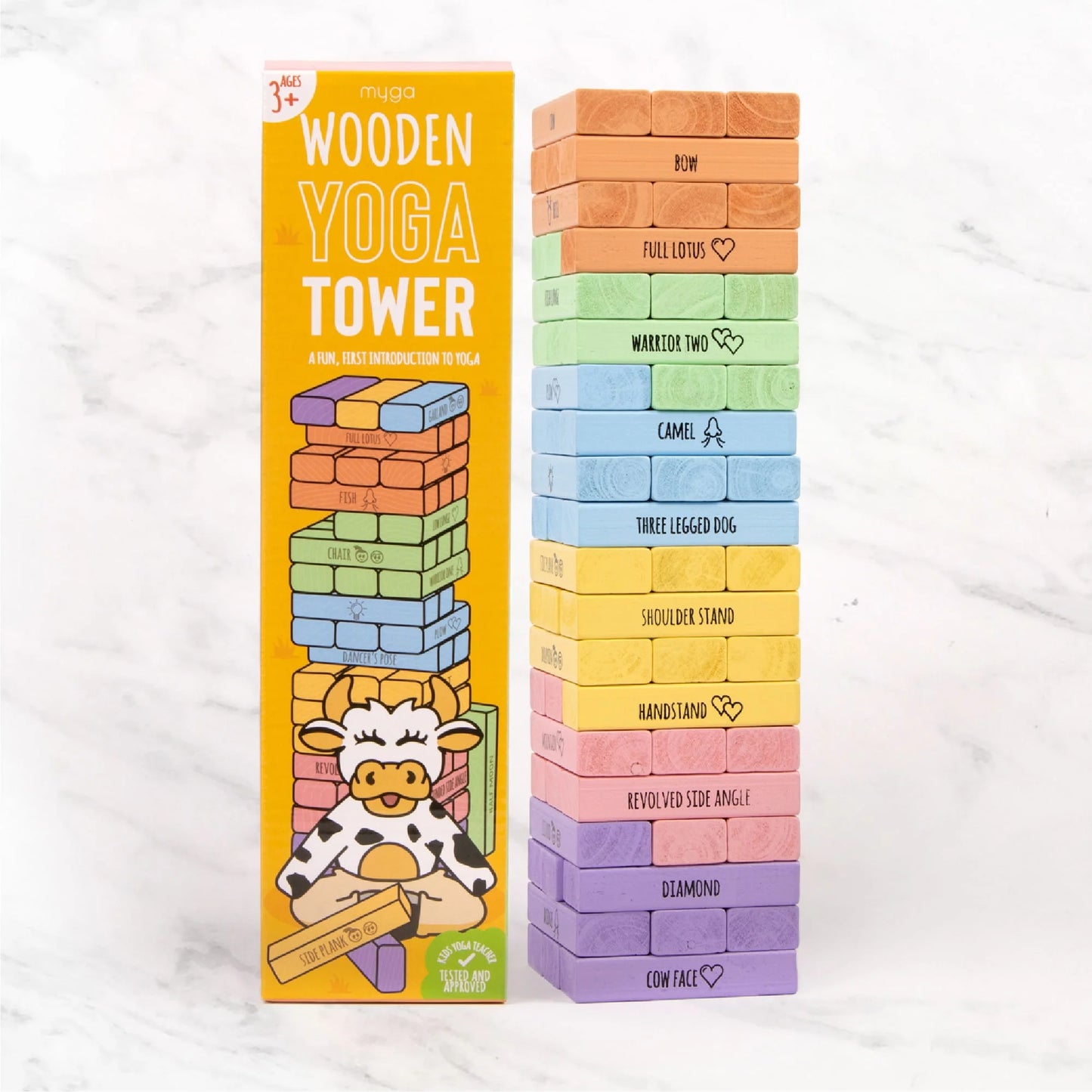 Wooden Yoga Tower