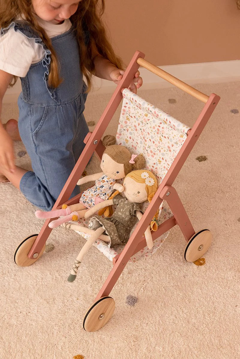 Little Dutch Wooden Doll Stroller