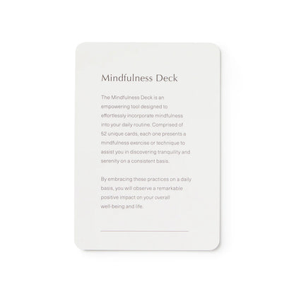 Mindfulness Meditation Cards