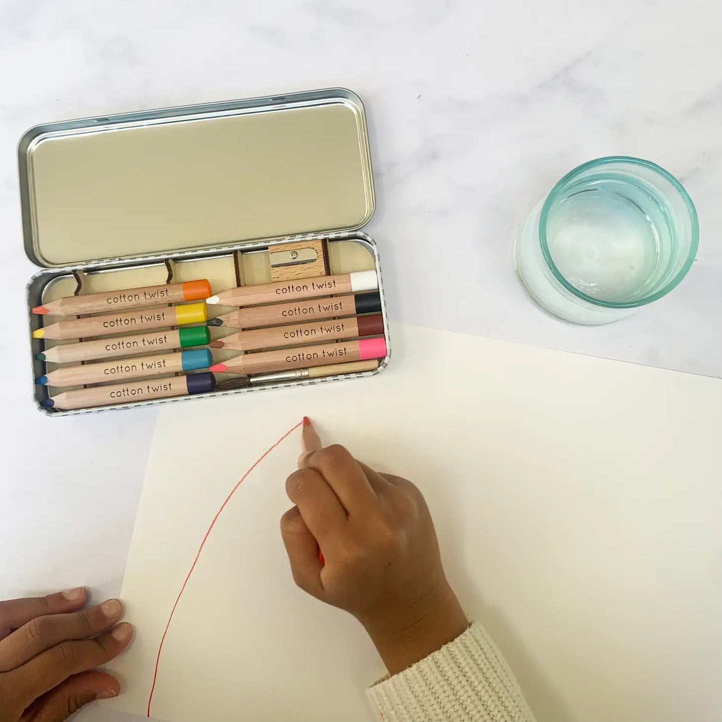 COTTON TWIST Jumbo Watercolour Pencils Tin