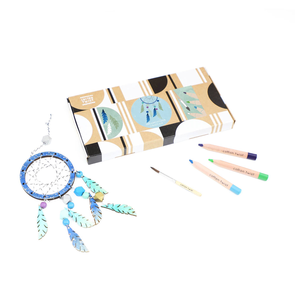 COTTON TWIST Make your own Dreamcatcher Craft Kit Activity Box