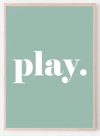 poster art work for play room