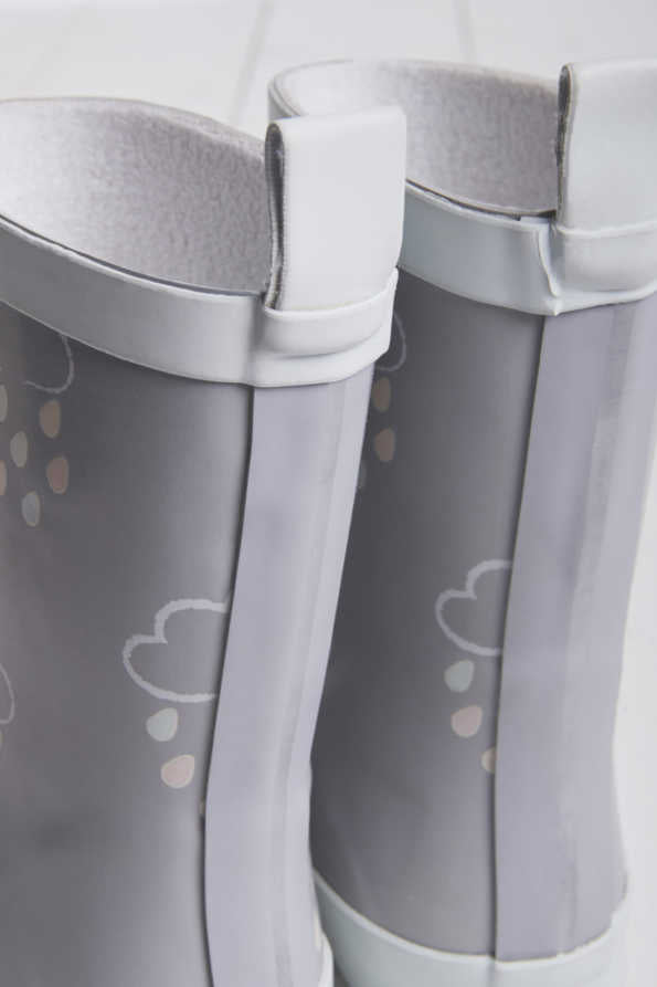 GRASS & AIR Colour Changing Wellies - Light Grey