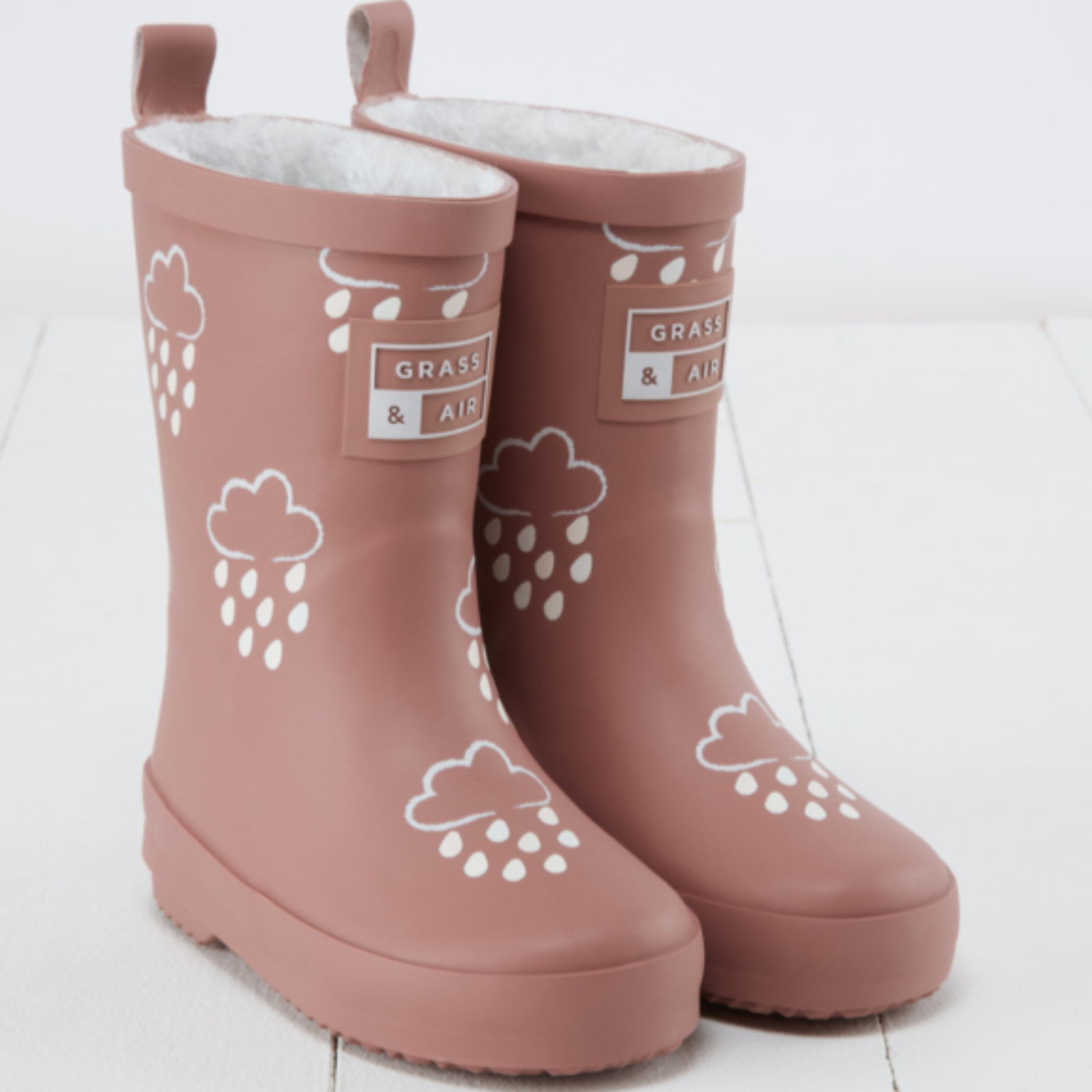 GRASS & AIR Colour Changing Wellies - Rose